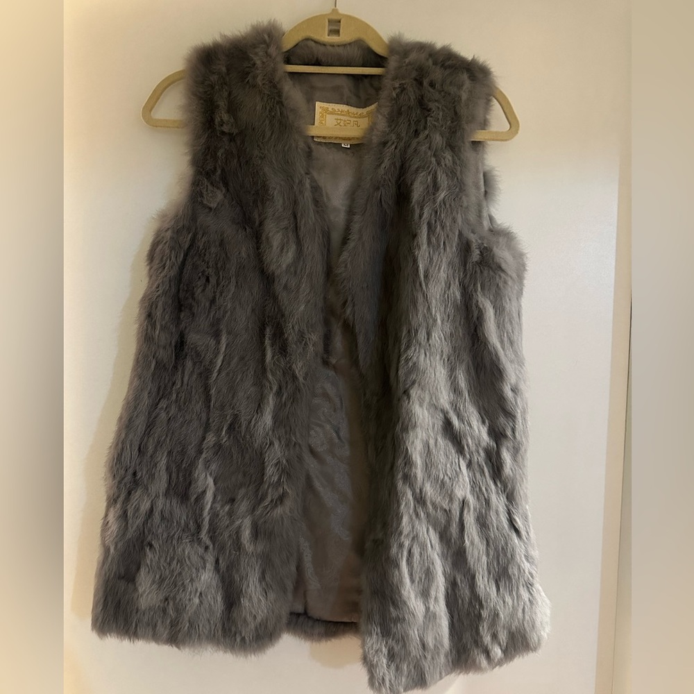Faux fur vest